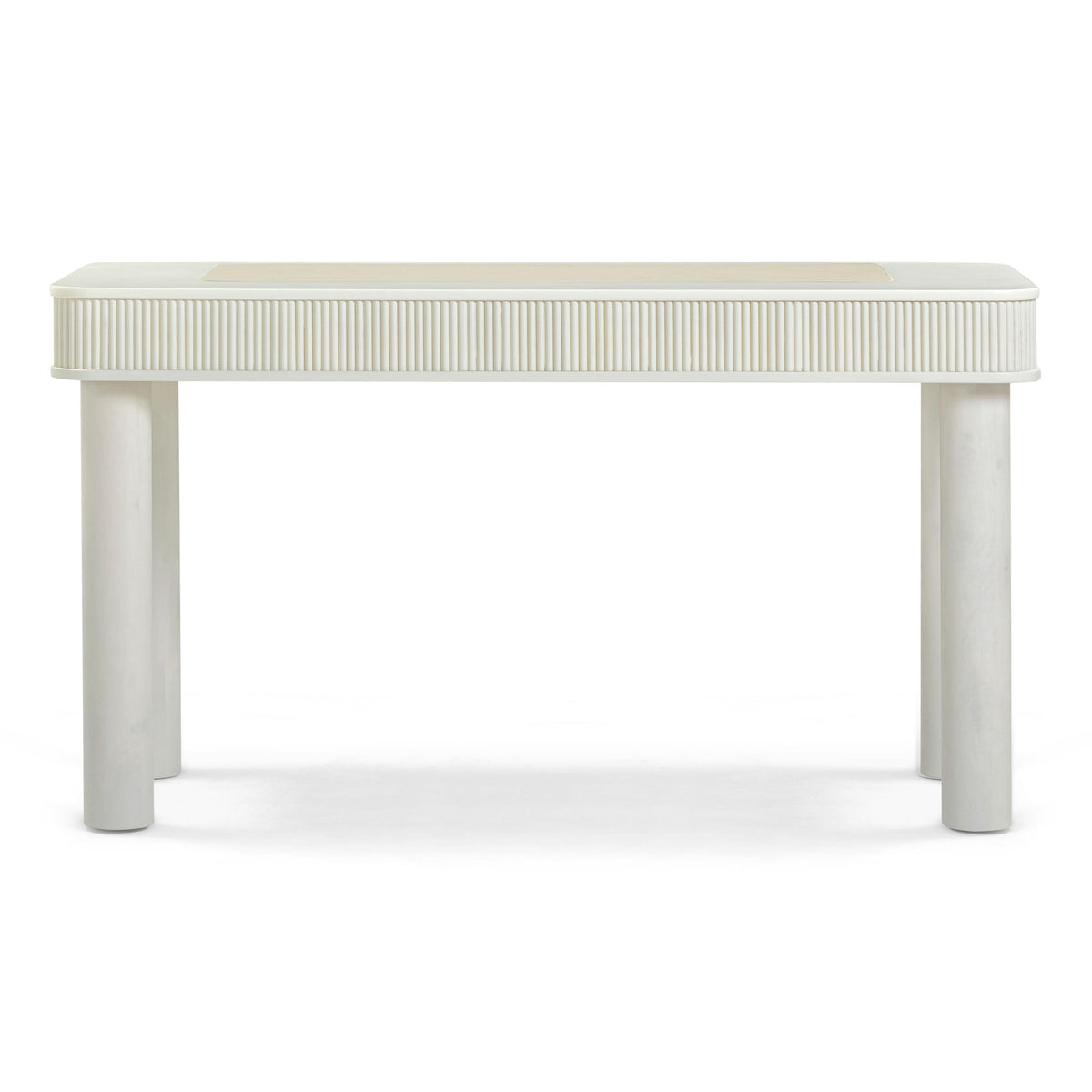 Sarah 55" Cream 2-Drawer Executive Work Desk