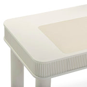 Sarah 55" Cream 2-Drawer Executive Work Desk