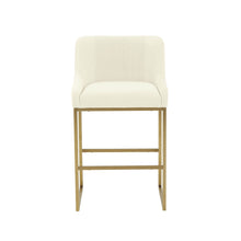 Lisa Pleated Performance Velvet Counter Stool by Inspire Me! Home Decor