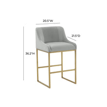 Lisa Pleated Performance Velvet Counter Stool by Inspire Me! Home Decor