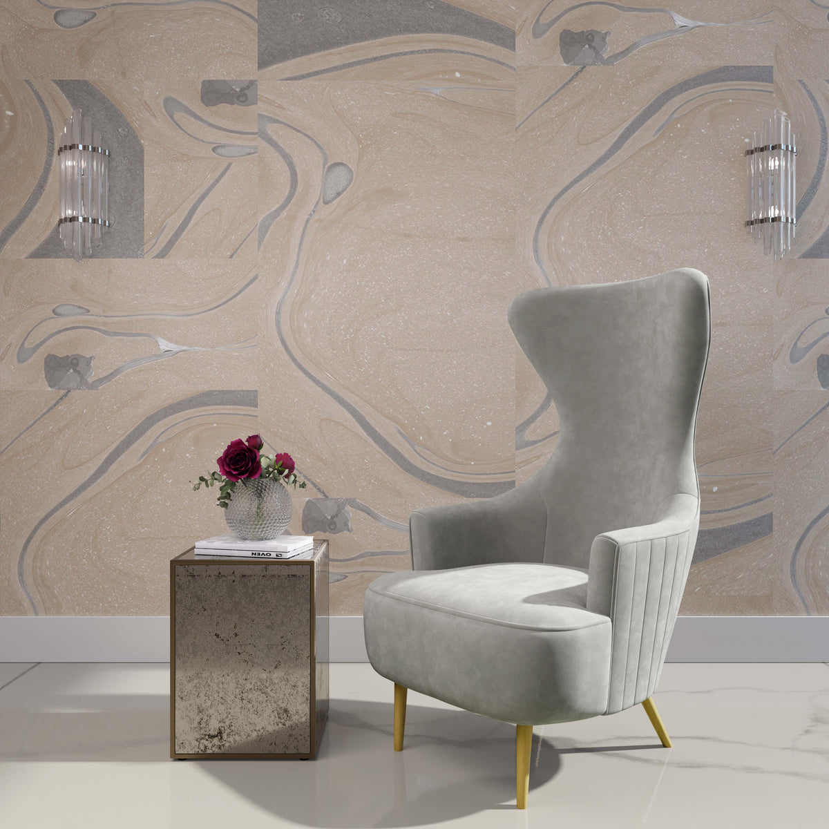 Lana Mirrored Side Table by Inspire Me! Home Decor