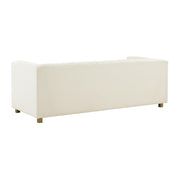 Wafa 87" Cream Performance Velvet Sofa by Inspire Me! Home Decor