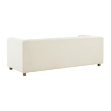Wafa 87" Cream Performance Velvet Sofa by Inspire Me! Home Decor