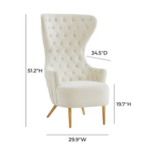 Jezebel Performance Velvet Wingback Accent Chair by Inspire Me! Home Decor