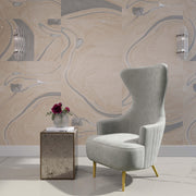 Julia Performance Velvet Channel Tufted Wingback Accent Chair by Inspire Me! Home Decor