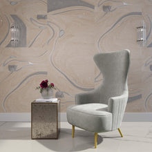 Julia Performance Velvet Channel Tufted Wingback Accent Chair by Inspire Me! Home Decor