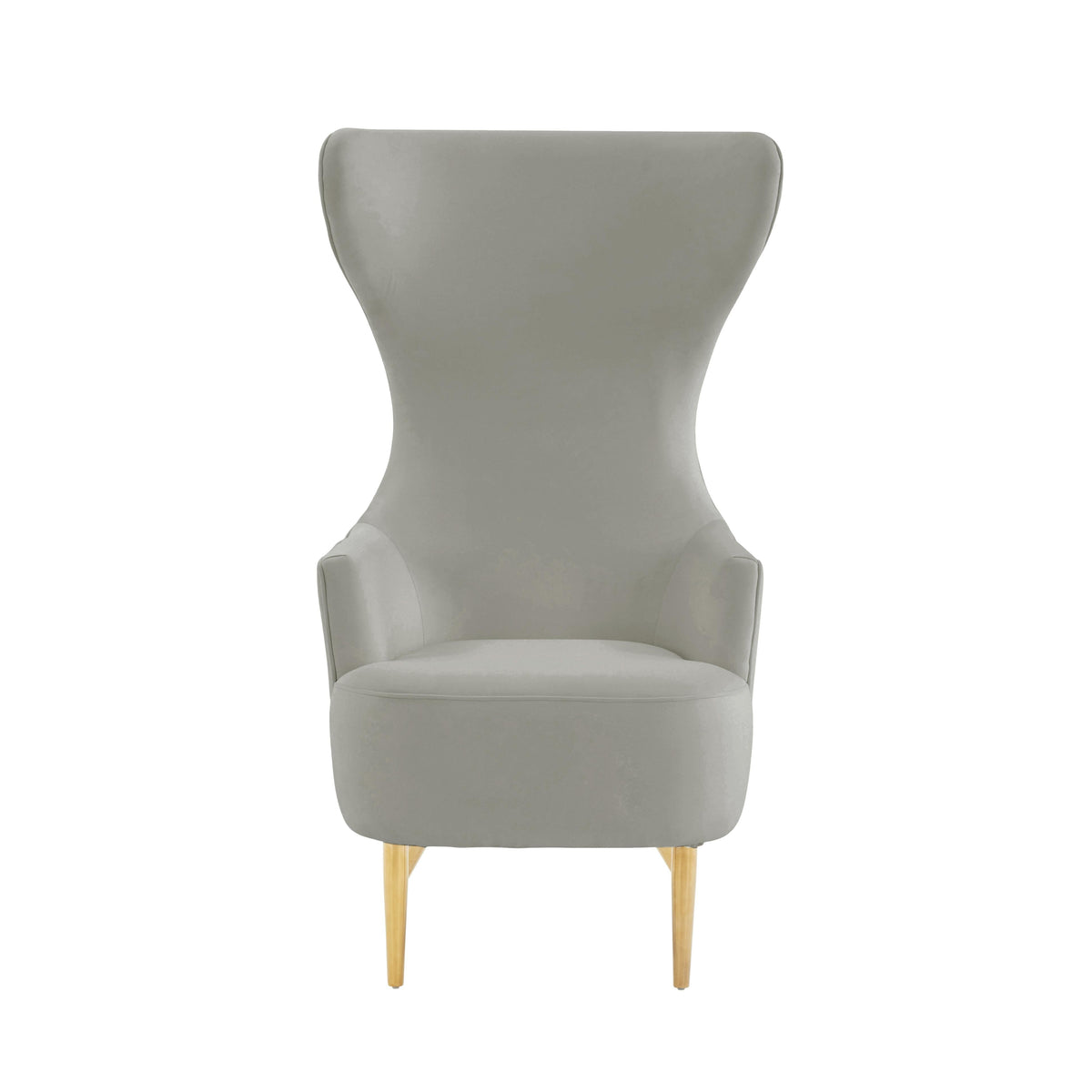 Julia Performance Velvet Channel Tufted Wingback Accent Chair by Inspire Me! Home Decor
