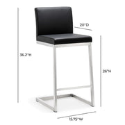 Parma Performance Vegan Leather Counter Stool - Set of 2