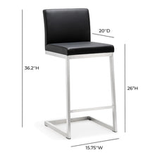 Parma Performance Vegan Leather Counter Stool - Set of 2