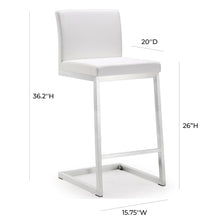 Parma Performance Vegan Leather Counter Stool - Set of 2