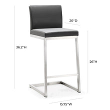 Parma Performance Vegan Leather Counter Stool - Set of 2