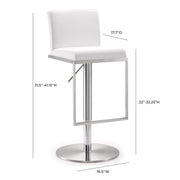 Amalfi Performance Vegan Leather Adjustable Stool