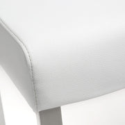 Denmark Performance Vegan Leather Stool with Silver Base - Set of 2