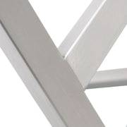 Denmark Performance Vegan Leather Stool with Silver Base - Set of 2