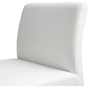 Denmark Performance Vegan Leather Stool with Silver Base - Set of 2
