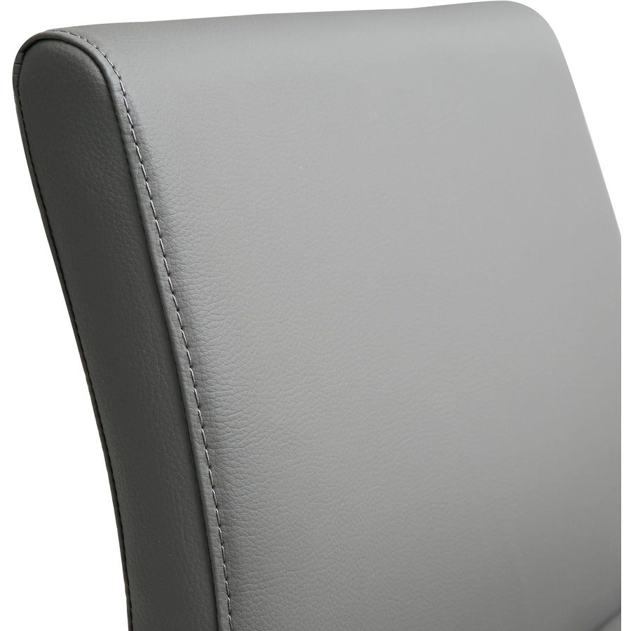 Denmark Performance Vegan Leather Stool with Silver Base - Set of 2