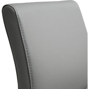 Denmark Performance Vegan Leather Stool with Silver Base - Set of 2