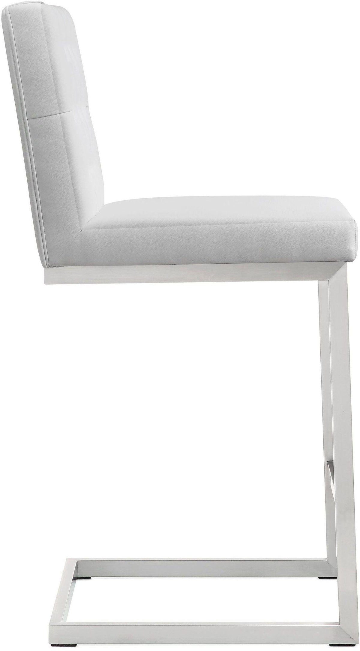 Helsinki White Performance Vegan Leather Stool - Set of 2