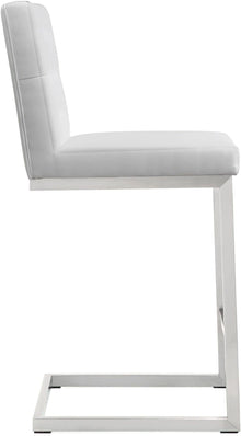 Helsinki White Performance Vegan Leather Stool - Set of 2