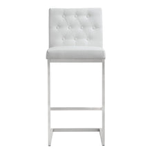 Helsinki White Performance Vegan Leather Stool - Set of 2
