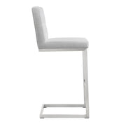 Helsinki White Performance Vegan Leather Stool - Set of 2