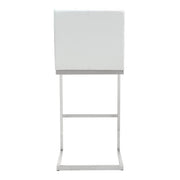 Helsinki White Performance Vegan Leather Stool - Set of 2