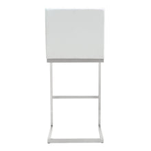 Helsinki White Performance Vegan Leather Stool - Set of 2