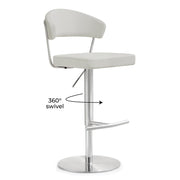 Cosmo Performance Vegan Leather Adjustable Stool