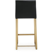 Denmark Performance Vegan Leather Stool with Gold Base - Set of 2