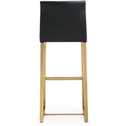 Denmark Performance Vegan Leather Stool with Gold Base - Set of 2