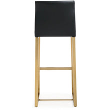 Denmark Performance Vegan Leather Stool with Gold Base - Set of 2