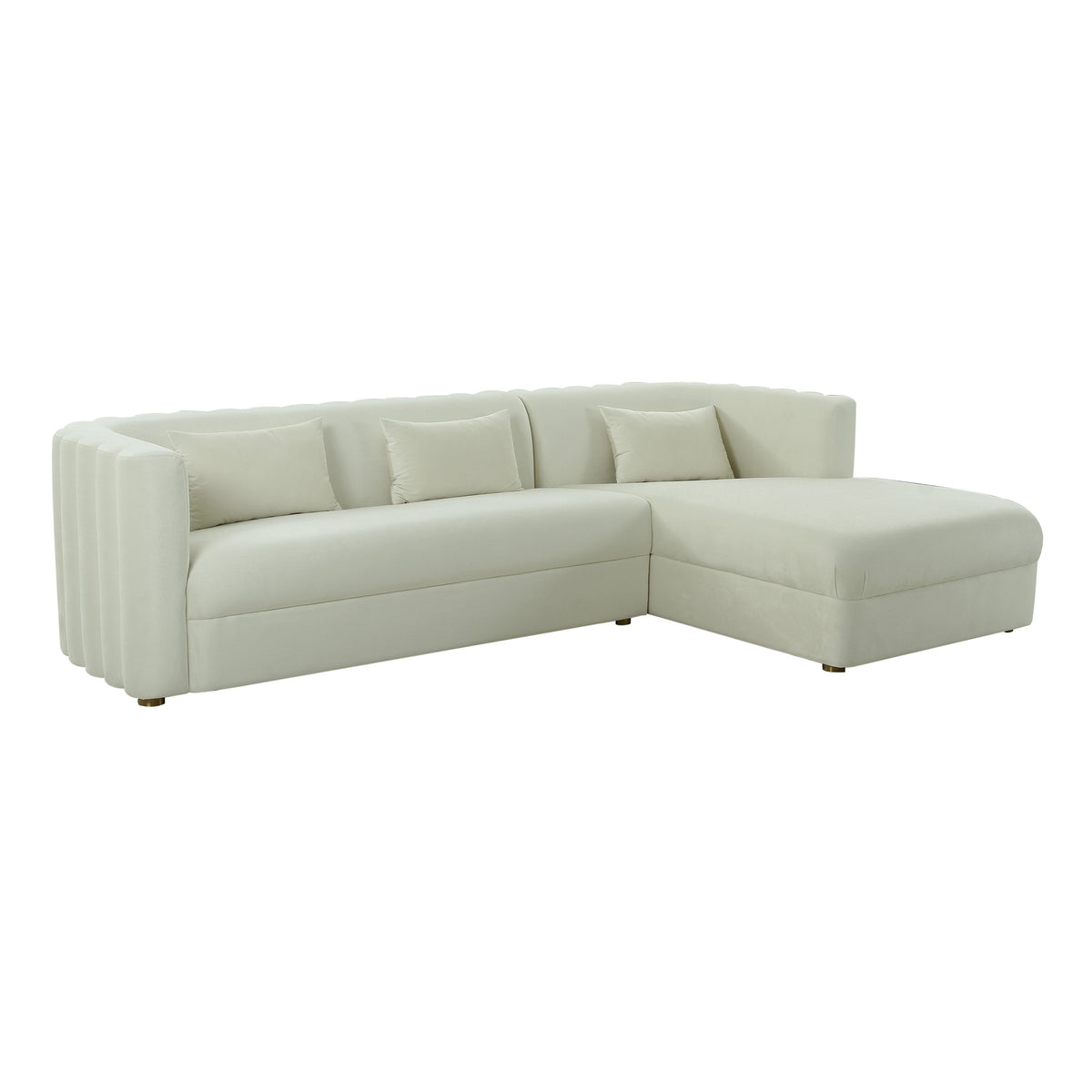 Callie 2-Piece Performance Velvet L-Shaped Sectional