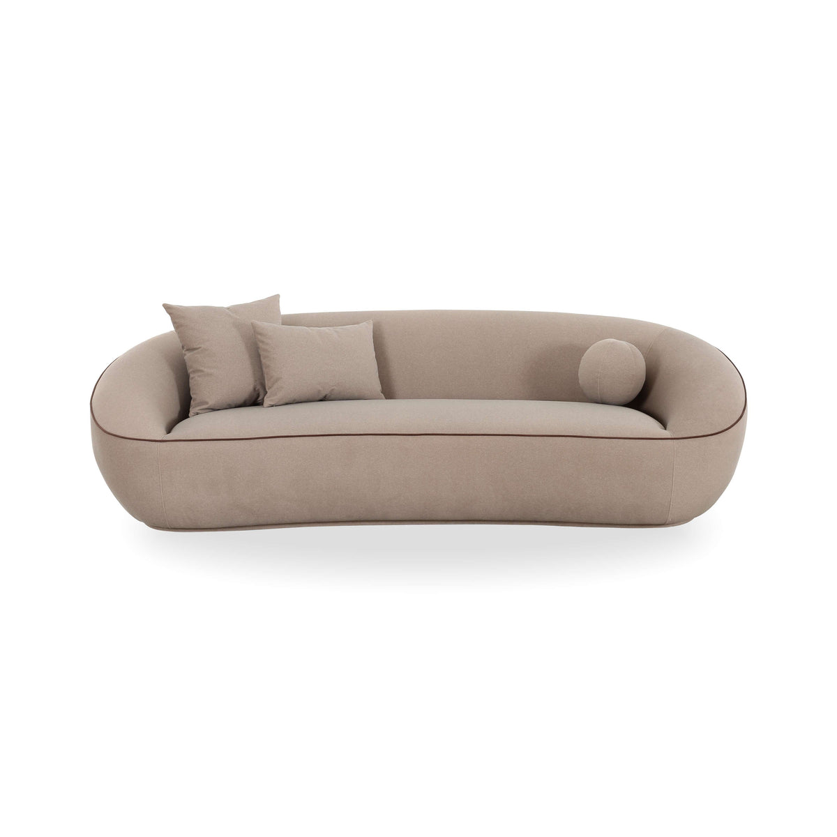 Jenny 98.5" Taupe Performance Faux Mohair Sofa