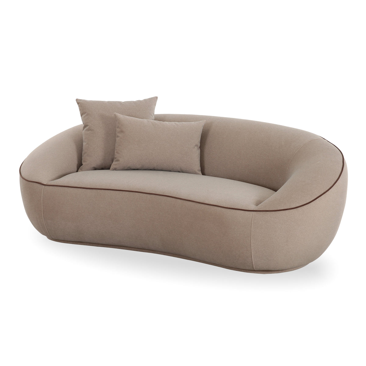 Jenny 78" Taupe Performance Faux Mohair Loveseat