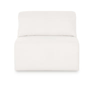 Tarra Cream Performance Chenille Modular Armless Chair