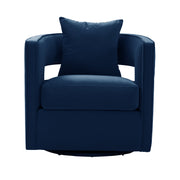 Kennedy Performance Velvet Swivel Accent Chair