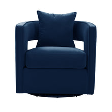 Kennedy Performance Velvet Swivel Accent Chair