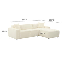 Olafur 2-Piece Performance Fabric L-Shaped Sectional