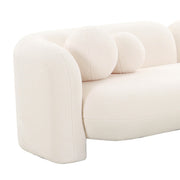 Amelie 91" Contract-Grade Faux Fur Sofa