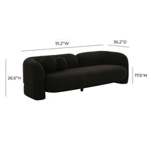 Amelie 91" Contract-Grade Faux Fur Sofa