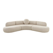 Broohah 3-Piece Performance Fabric L-Shaped Sectional