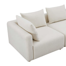 Hangover 5-Piece Cream Performance Boucle Modular L-Sectional