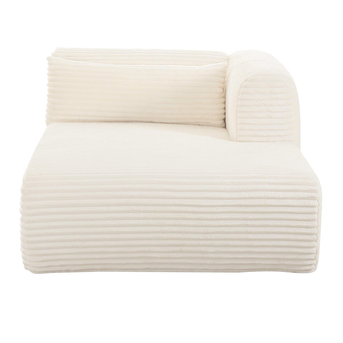 Tarra 71" Fluffy Oversized Performance Corduroy Modular Chaise