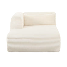 Tarra 71" Fluffy Oversized Performance Corduroy Modular Chaise