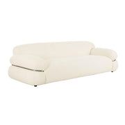 Leyla 98" Cream Performance Boucle Sofa