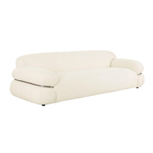 Leyla 98" Cream Performance Boucle Sofa