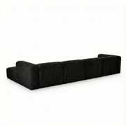 Tarra 4-Piece Fluffy Oversized Performance Corduroy Modular U-Sectional