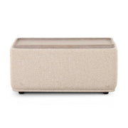 Sylvie Cream Performance Boucle Ottoman Table