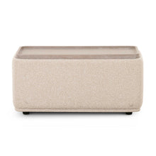 Sylvie Cream Performance Boucle Ottoman Table