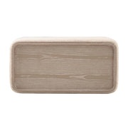 Sylvie Cream Performance Boucle Ottoman Table